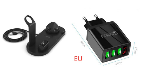 4 In 1 Wireless Charger Fast Charging Pad Stand